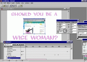 Screen shot of the LiveMotion project